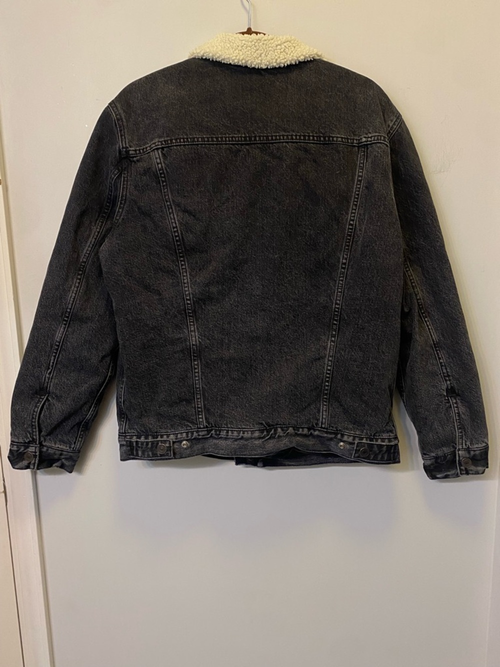 Levi's Type III Sherpa Trucker Jacket - Faded Black - L - Picture 7 of 16